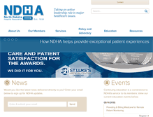 Tablet Screenshot of ndha.org